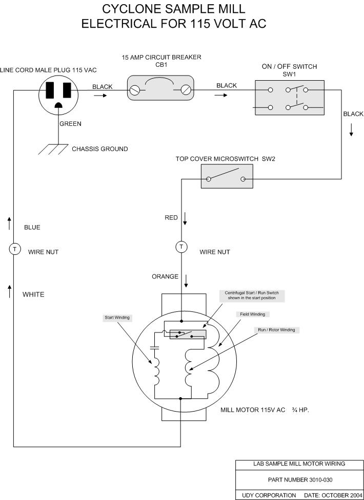 ELECTRICAL MILL WIRING 115 VOLT AC